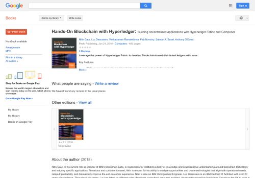 
                            9. Hands-On Blockchain with Hyperledger: Building decentralized ... - Keputusan Buku Google