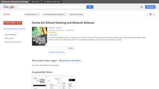 
                            10. Hands-On Ethical Hacking and Network Defense