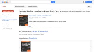 
                            10. Hands-On Machine Learning on Google Cloud Platform: ...