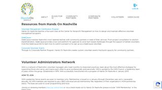 
                            12. Hands On Nashville | Resources
