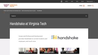 
                            2. Handshake at Virginia Tech | Career and Professional Development ...