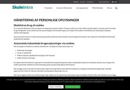 
                            9. Håndtering af personlige oplysninger - SkoleIntra - ItsLearning