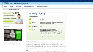 
                            5. Handtherapie 3 (HT17) - physiofortbildung - Thieme Gruppe