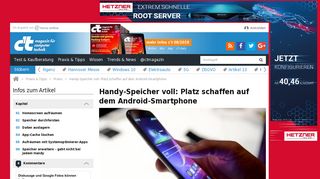 
                            6. Handy-Speicher voll: Platz schaffen auf dem Android-Smartphone | c't ...