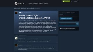 
                            3. Handy Steam-Login ungültig/fehlgeschlagen...WTF?! :: Deutsches ...