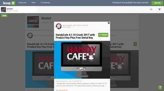 
                            7. HandyCafe 4.1.16 Crack 2017 with Product Key Pl... - Scoop.it