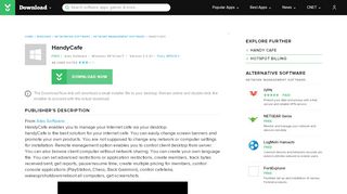 
                            4. HandyCafe - Free download and software reviews - CNET Download ...