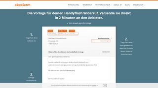 
                            10. Handyflash online widerrufen: Einfach und bequem - Aboalarm