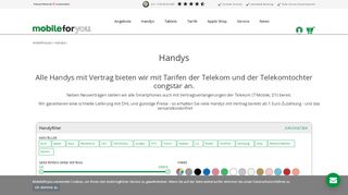 
                            7. Handys mit Vertrag online bestellen | Mobileforyou