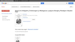 
                            9. Hanes am erlidigaeth y Cristionogion yn Madagascar; ynghyd a Diangfa ...