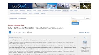 
                            13. Hangar Talk - Why I don't use Air Navigation Pro software in any ...