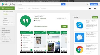 
                            3. Hangouts - Aplicaciones en Google Play