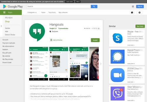 
                            3. Hangouts – Apps bei Google Play