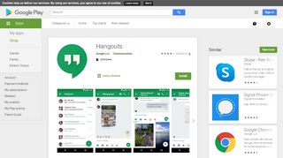 
                            8. Hangouts – Apps no Google Play