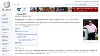 
                            10. Hank Asher - Wikipedia