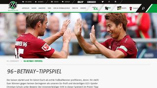 
                            3. Hannover 96: 96-betway-Tippspiel