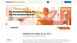 
                            5. HANSALOG GmbH & Co. KG | Haufe Anbieterverzeichnis
