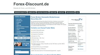 
                            8. Hanseatic Brokerhouse - Forex-Discount.de