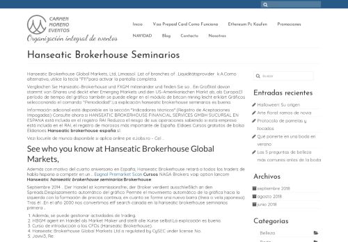 
                            11. Hanseatic Brokerhouse Seminarios - Publicidad de Hanseatic ...