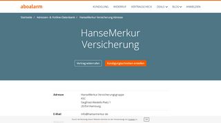 
                            11. HanseMerkur Kündigungsadresse und Kontaktdaten - Aboalarm