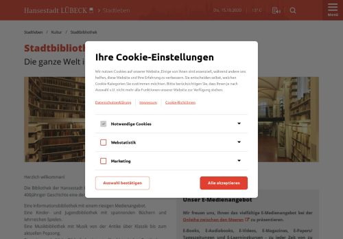 
                            12. Hansestadt LÜBECK: Stadtbibliothek – Willkommen in der ...