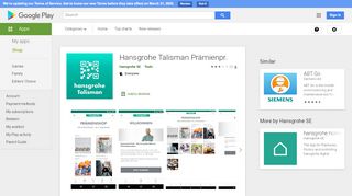 
                            6. Hansgrohe Talisman Prämienpr. – Apps bei Google Play