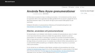 
                            8. Hantera Azure-prenumerationer med Azure CLI | Microsoft Docs