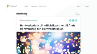 
                            10. Hantverksdata blir officiell partner till Årets Hantverkare och ... - Notified