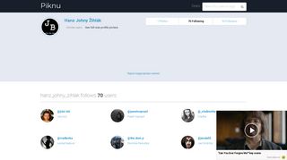 
                            8. hanz_johny_zihlak Instagram following users - Piknu