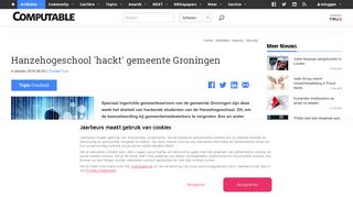 
                            12. Hanzehogeschool 'hackt' gemeente Groningen | Computable.nl