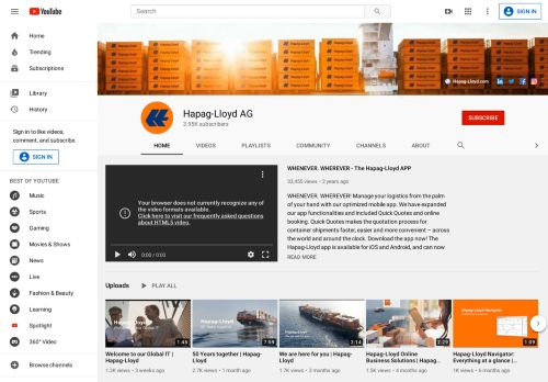 
                            8. Hapag-Lloyd AG - YouTube