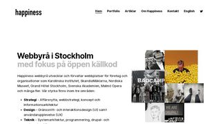 
                            13. Happiness Webbyrå Stockholm | Gör bra webb, gärna med Drupal