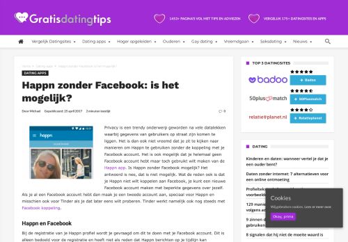 
                            5. Happn zonder Facebook: is het mogelijk? | Gratis dating tips