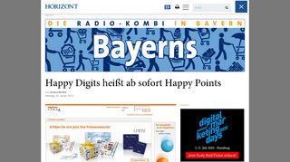 
                            1. Happy Digits heißt ab sofort Happy Points - Horizont