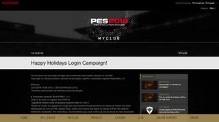 
                            9. Happy Holidays Login Campaign! | PES - PRO EVOLUTION SOCCER ...