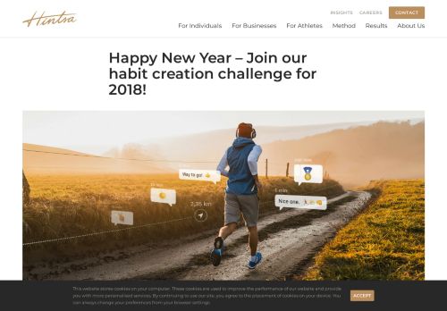 
                            6. Happy New Year - Join our habit creation challenge for 2018! - Hintsa