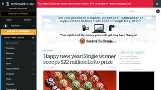 
                            9. Happy new year! Single winner scoops $22 million Lotto prize - NZ ...