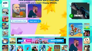 
                            5. HAPPY WHEELS Online - Jogue Happy Wheels Grátis no Poki.com.br!