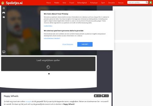 
                            8. Happy Wheels - Speel Online Gratis Spelletjes op Spelletjes.nl