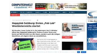 
                            13. Happylab Salzburg: Erstes 