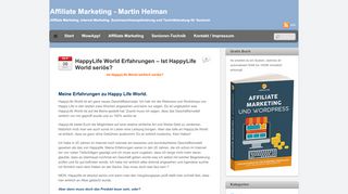 
                            4. HappyLife World Erfahrungen – Ist HappyLife World seriös? | Affiliate ...