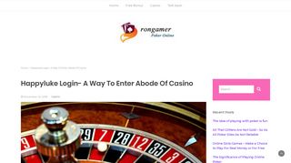 
                            7. Happyluke Login- A Way To Enter Abode Of Casino – ...