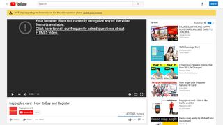 
                            8. happyplus card - How to Buy and Register - YouTube