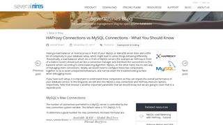 
                            2. HAProxy Connections vs MySQL Connections - What You Should ...