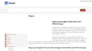 
                            11. Hapus - iCloud, Bantuan iCloud
