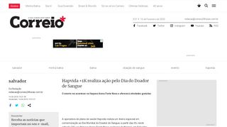 
                            9. Hapvida +1K realiza ação pelo Dia do Doador de Sangue - Jornal ...
