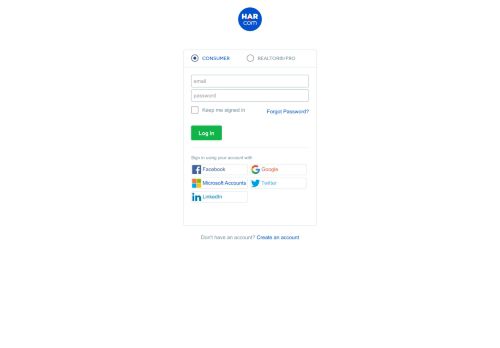 
                            4. HAR Account Login – HAR.com