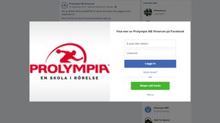 
                            9. Här är länken till SchoolSoft för Er... - Prolympia AB Virserum | Facebook