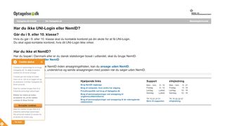 
                            8. Har du ikke UNI-Login eller NemID? - Optagelse.dk