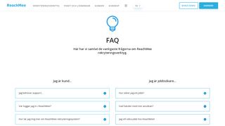 
                            8. Här hittar du svar på de vanligaste frågorna om ReachMee